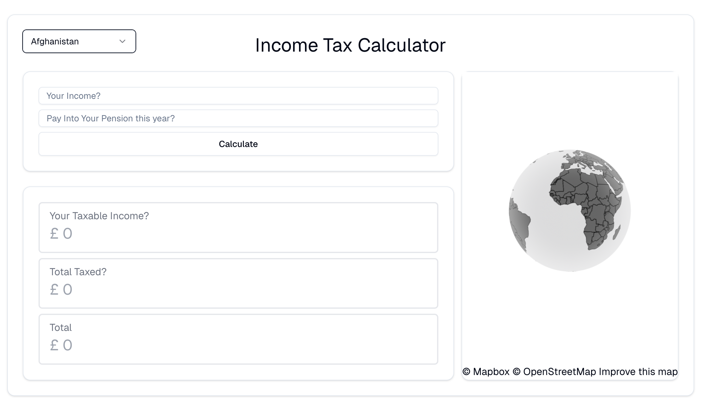 World wide tax calculator - Image 1
